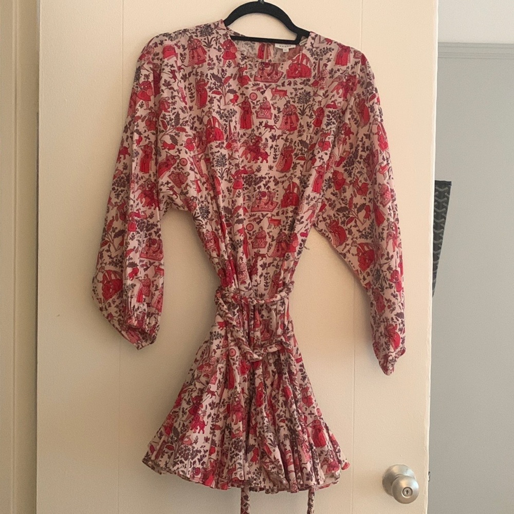 RHODE Ella PRINTED WRAP DRESS XS